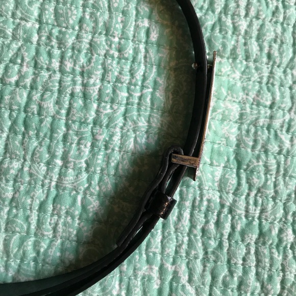 Vegan Leather Black Belt - sz Sz - Picture 3 of 4